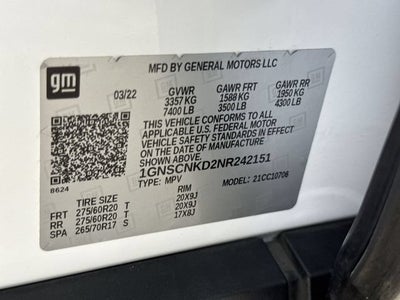 2022 Chevrolet Tahoe Base